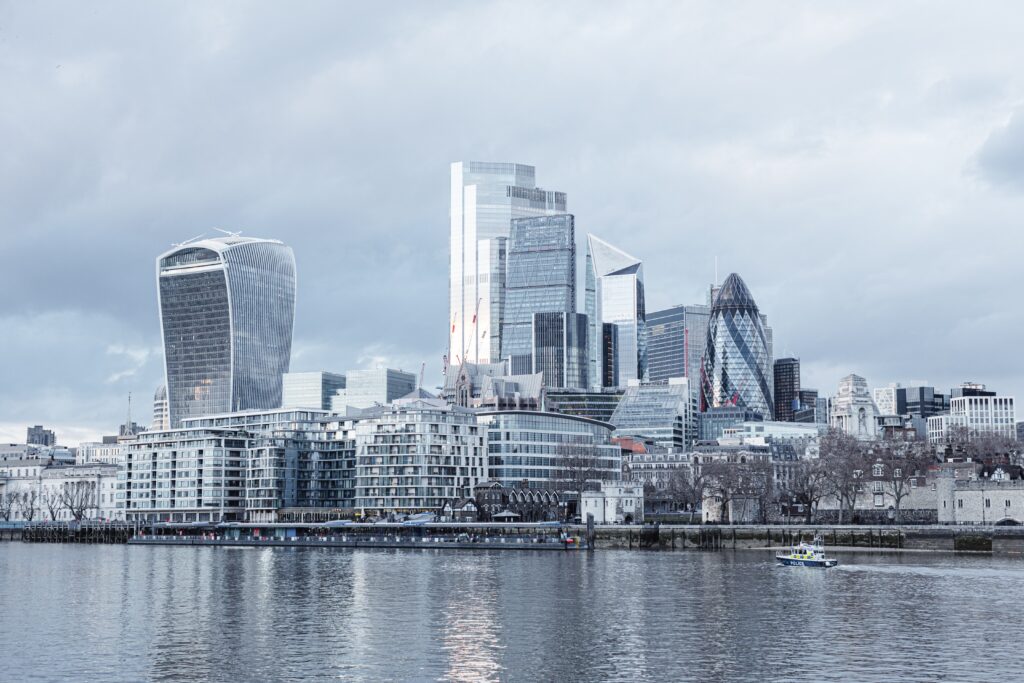 City of London skyline.